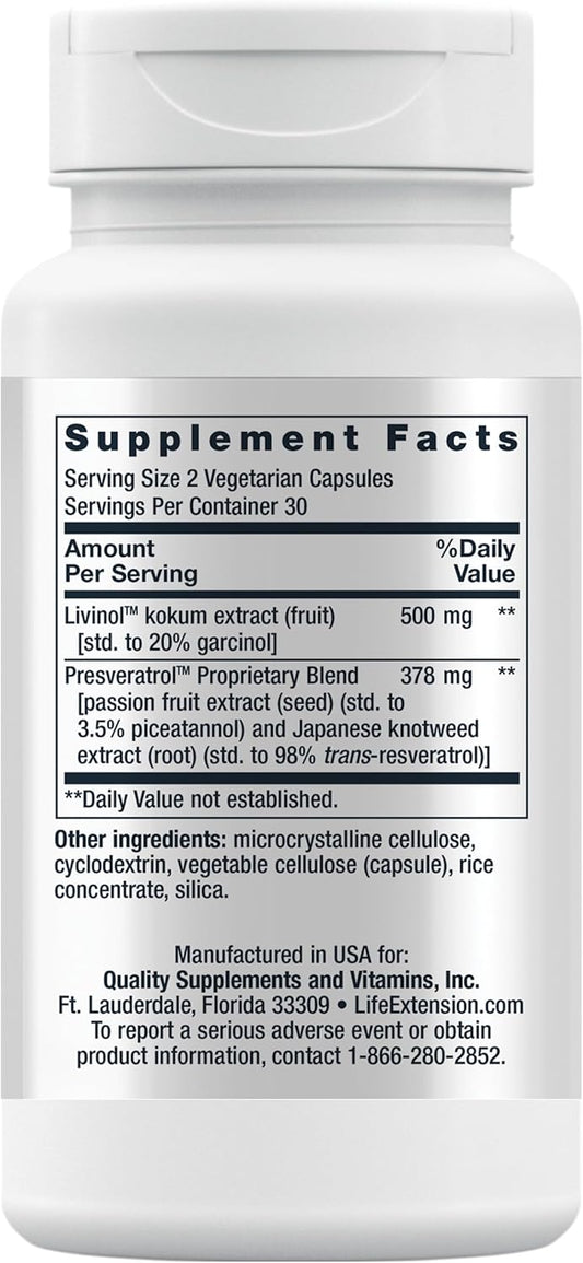 Life Extension Geroprotect Stem Cell - Healthy Cell Support Plant-Based Nutrients Formula Supplement For Anti-Aging & Longevity - Non-Gmo, Gluten-Free, Vegetarian - 60 Capsules