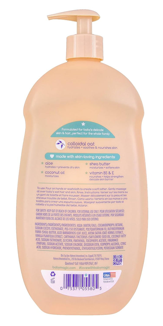 Baby Magic Soothing Hair & Body Wash, Vanilla & Oat, 30 Fl Oz