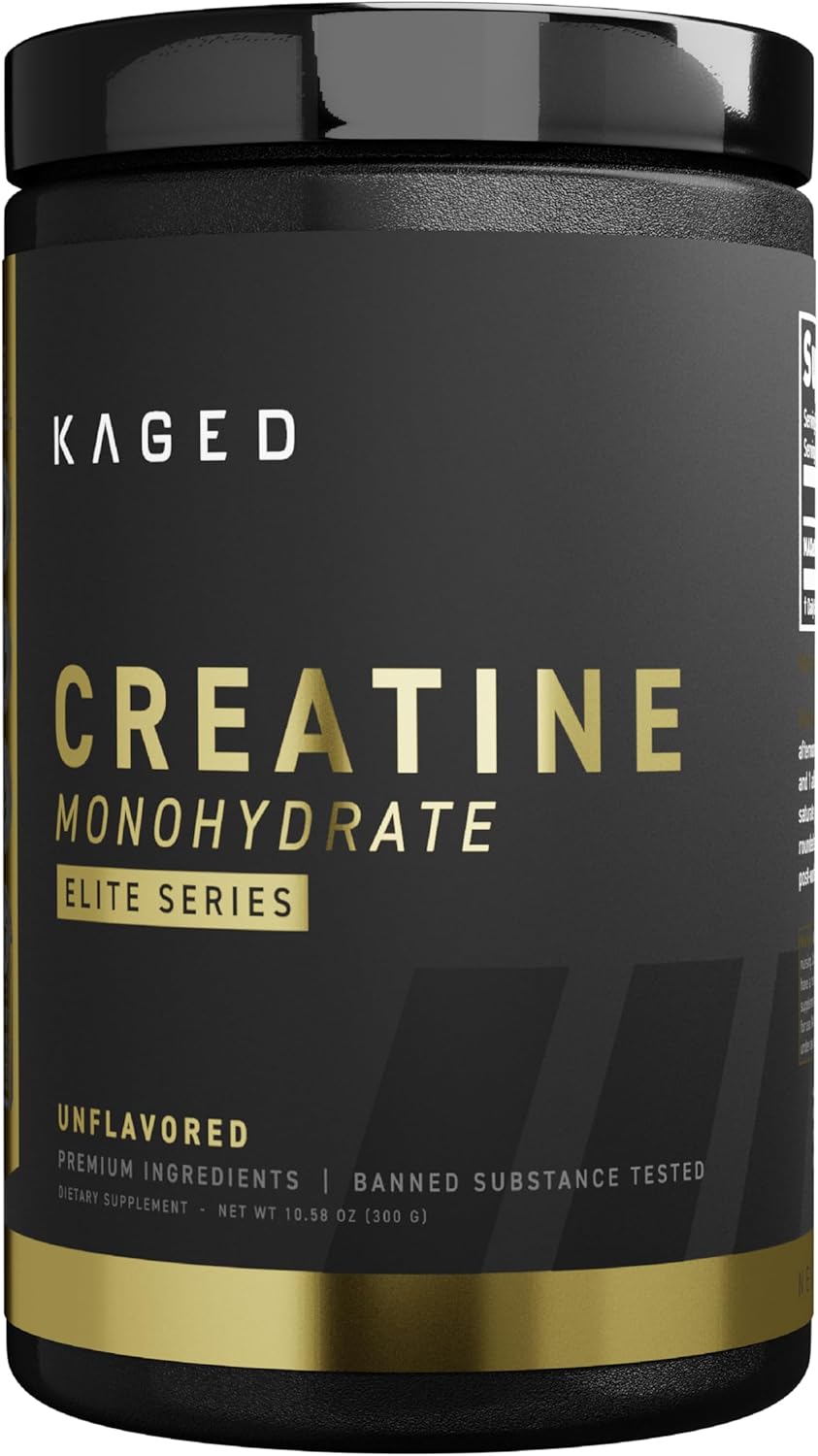 Kaged Creatine Monohydrate Elite - High Absorption Creatine With Maxcatalyst - Unflavored Powder - 60 Servings