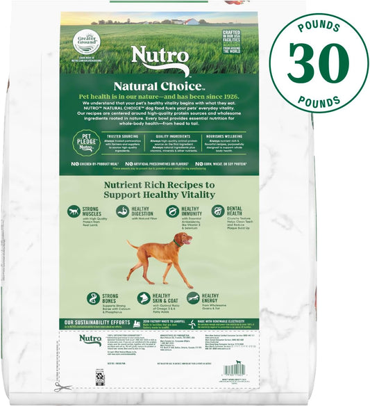 Nutro Natural Choice Senior Dry Dog Food, Lamb And Brown Rice Recipe, 30 Lbs