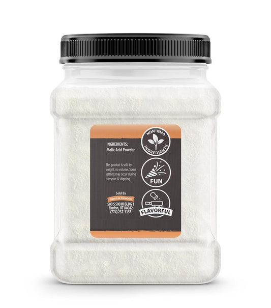 Birch & Meadow Malic Acid Powder, 1.5 Lb, Flavor Enhancer, Sour Candies