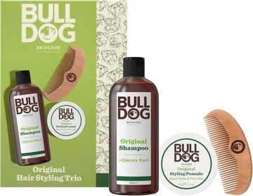 Bulldog Skincare - Original Hair Styling Trio Giftset For Men | Hair Care Kit