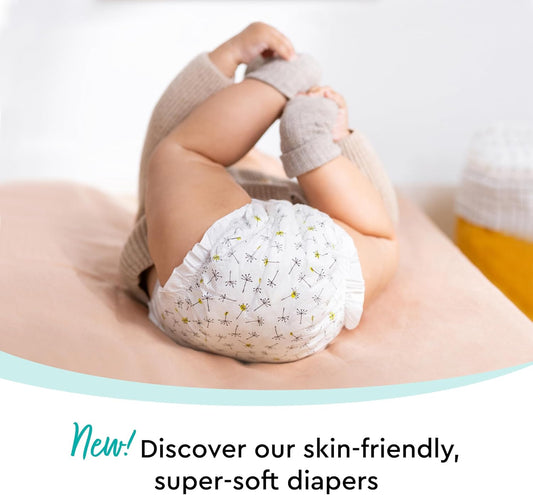 Diapers - Size 2 (9-18 Lbs), Half-Monthly Supply (100 Count), Skin-Friendly, Ultrasoft, Chlorine-Free & Absorbent Baby Diapers