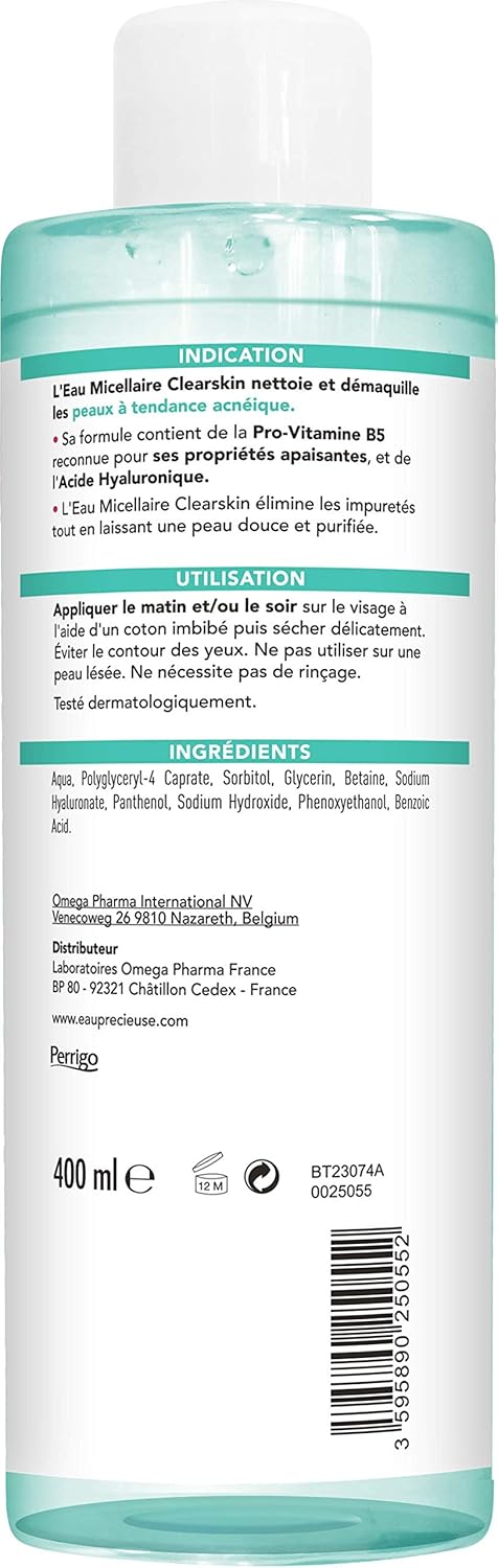Eau Précieuse Clearskin Micellar Water 400Ml