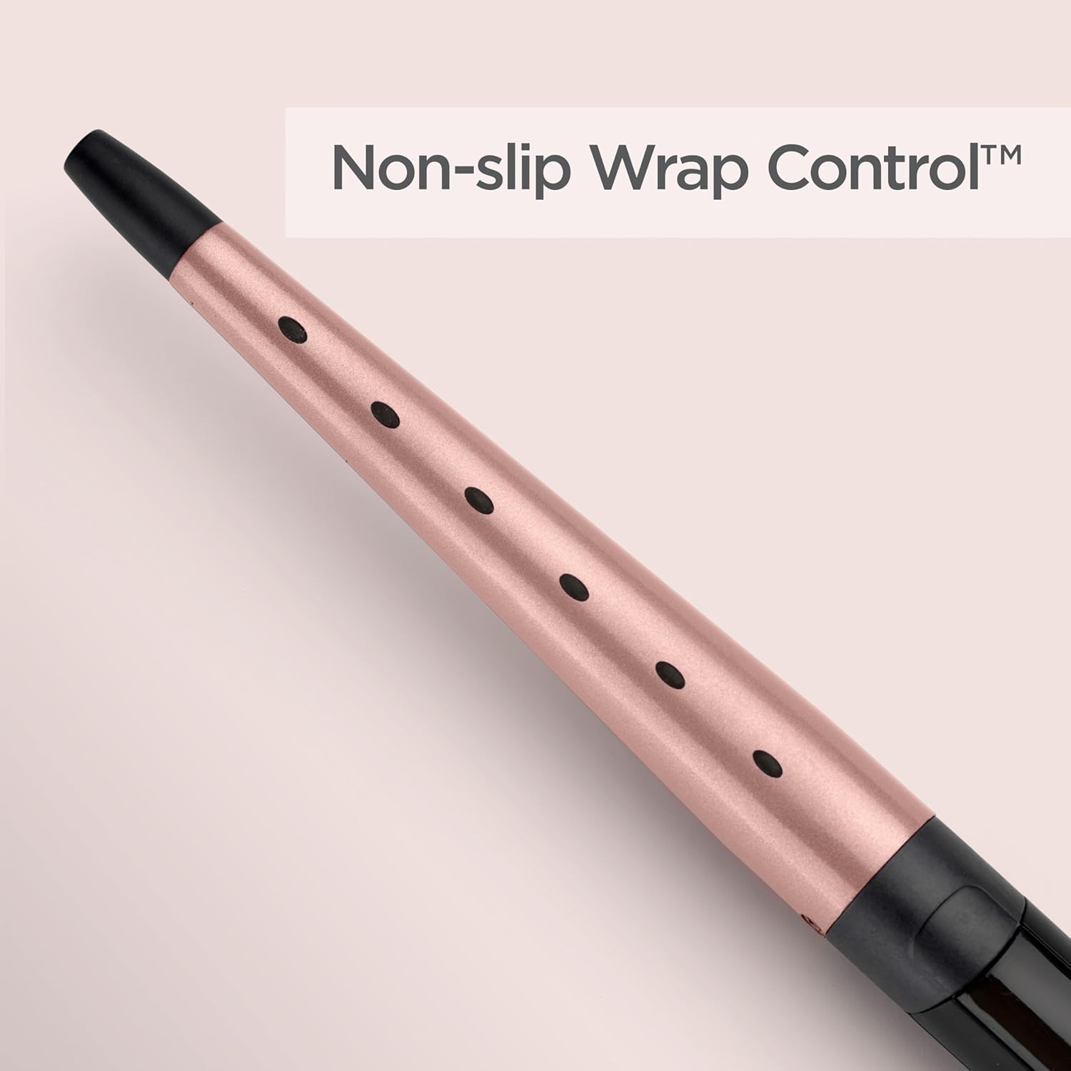 BaByliss Rose Quartz Conical Wand - 13-25mm Hair Curler for Natural Waves and Curls, Ceramic, 6 Heat Settings 160°C to 210°C, Pink & Black, C454U : Amazon.co.uk: Beauty