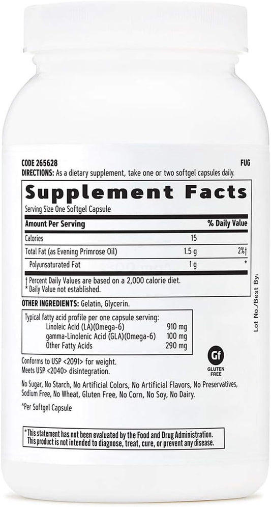 Gnc Women'S Evening Primrose Oil (Epo) 1300 Mg | Supports Hormonal Balance, Immunity, Healthy Skin And Heart Health | Daily Vitamin | 90 Softgel Capsules