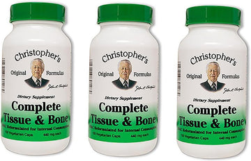 Dr. Christopher's Complete Tissue and Bone Formula 100 VegCap (Pack of 3)