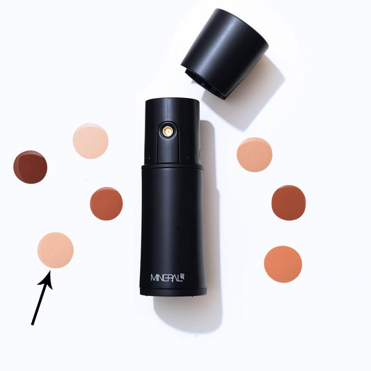 Mineral Air Four-In-One Foundation For Mineral Air Mist Device—Color, 28 Ml, Standard Size - Tan