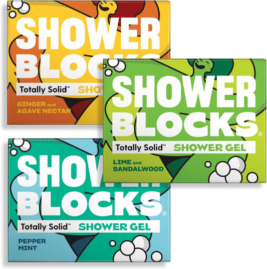 Shower Blocks - Mixed 3 Pack Solid Shower Gels: Mens Edit - Plastic, Cruelty and Paraben Free | Vegan | Moisturising Body Soap For The Shower : Amazon.co.uk: Beauty