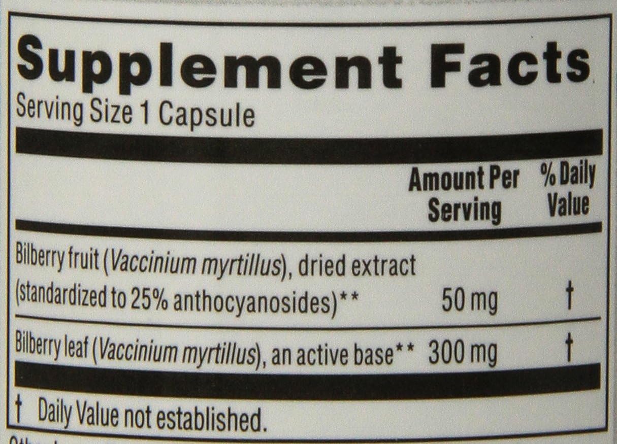 Kroeger Herb Bilberry Vegetarian Capsules, 90 Count : Patio, Lawn & Garden