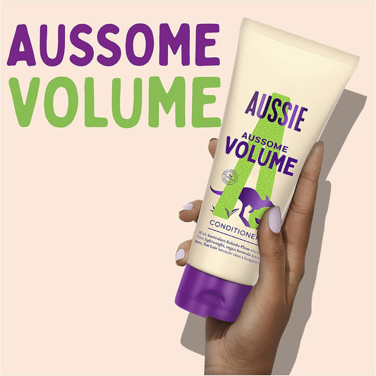 Aussie Aussome Volume Shampoo, Lightweight Vegan Formula, Brings Fullness & Bounce Back To Fine & Flat Hair, With Kakadu Plum Extract, Silicone Free, Cruelty Free, 675Ml