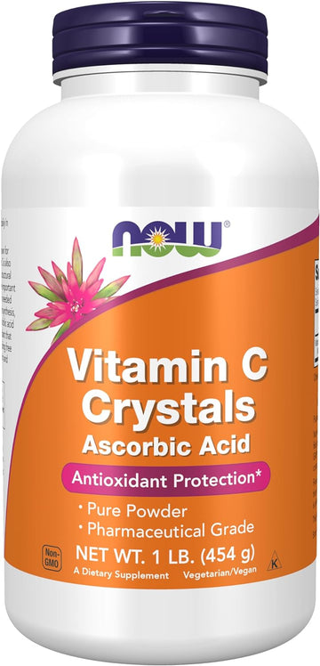 NOW Supplements, Vitamin C Crystals (Ascorbic Acid) Powder , Antioxidant Protection*, 1-Pound