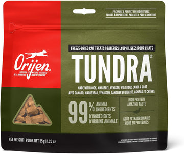 Orijen Tundra Freeze Dried Cat Treats, Grain Free Treats For Cats, Wholeprey Ingredients, 1.25Oz