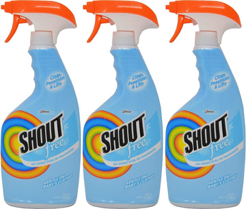 Shout Laundry Stain Remover Dye & Fragrance Free 22 oz (3 Pack)