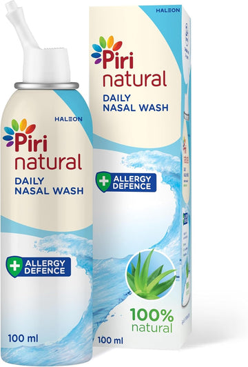 Pirinatural Nasal Spray, Allergy Defence, Allergens Hayfever & Dust Wash, 100Ml Packaging May Vary