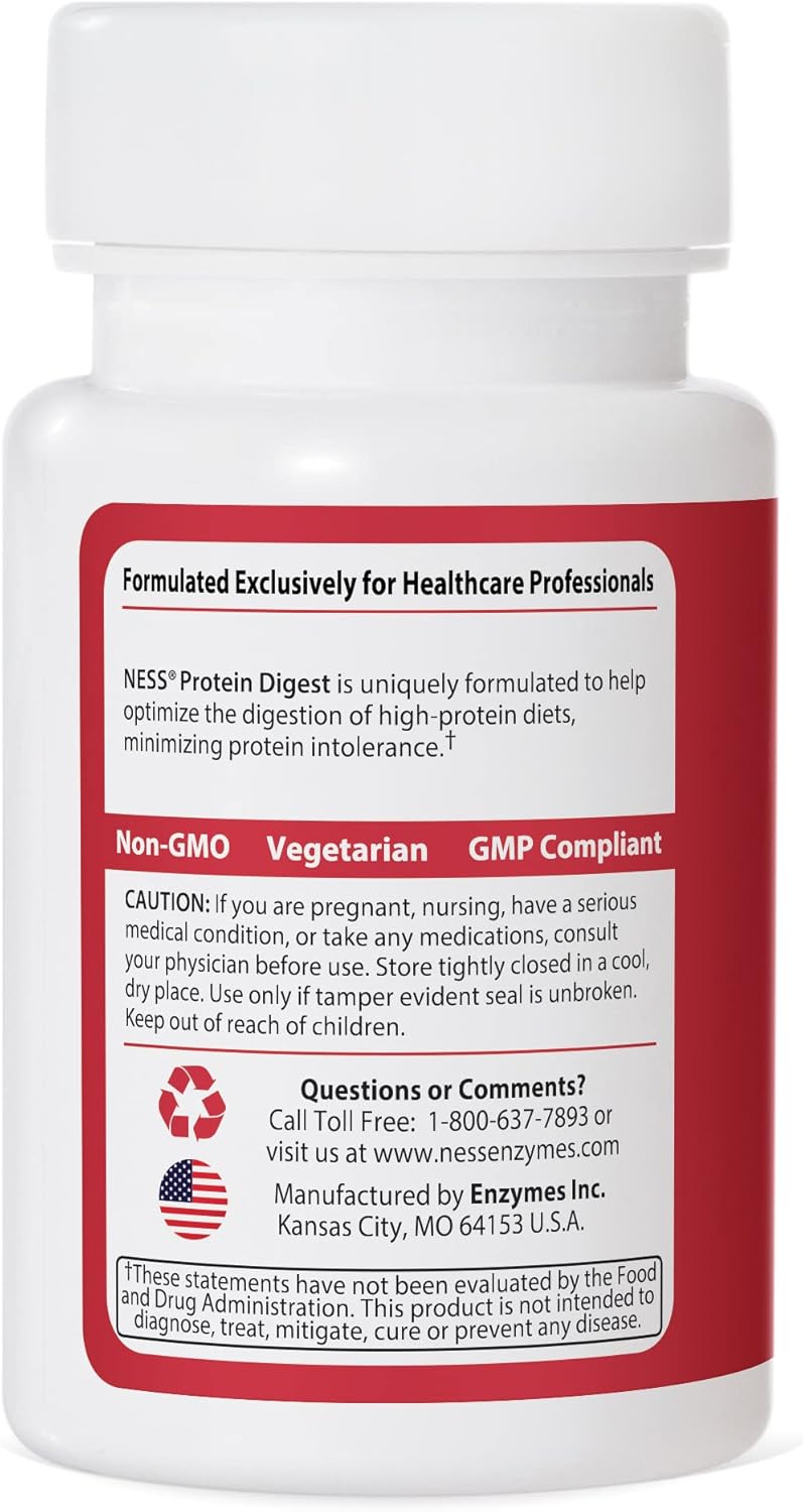 Ness Enzymes- Protein Digest #1 90 Caps : Health & Household
