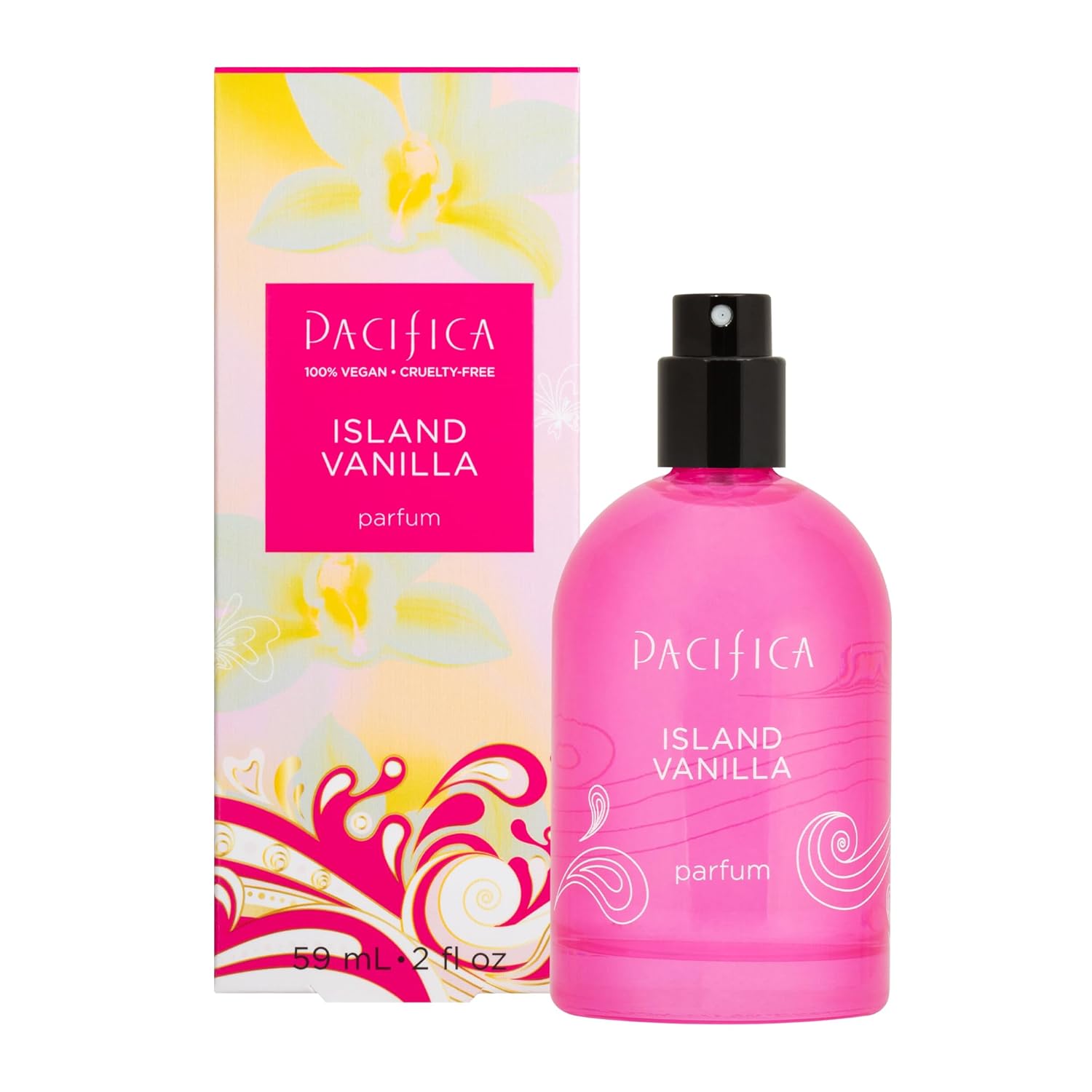 Pacifica Beauty Island Vanilla Spray Perfume, Fragrances, Euphoria, Sugar, Vanilla, Sandalwood, Lily Of The Valley, Perfume Spray, Clean Perfume, Parfum, Eau De Toilette, Vegan, 2 Fl Oz (1 Count)