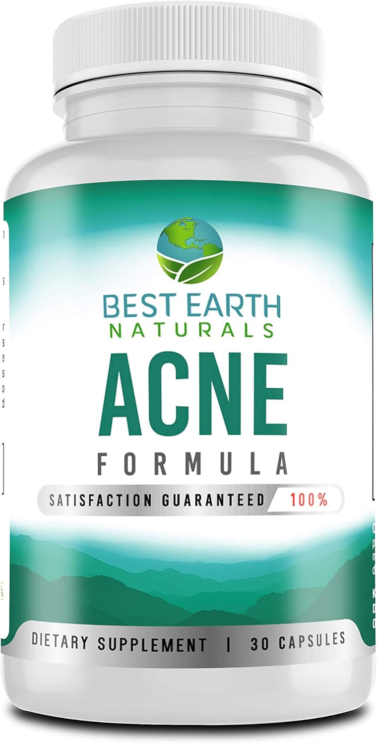 Best Earth Naturals Acnesupplement Formula Blemish Blocker Helps Promote Clear, Radiant, Healthy Skin + Fights Blemishes From Within 30 Count