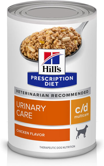 Hill'S Prescription Diet C/D Multicare Urinary Care Chicken Flavor Wet Dog Food, Veterinary Diet, 13 Oz. Cans, 12-Pack