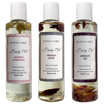 Olivia Care Body Oil Eucalyptus Mint Vegan & Natural | Hydrating & Moisturizing - Infused With Vitamin E, K & Omega Fatty Acids - Refreshing Fragrance - (Eucalyptus Mint)