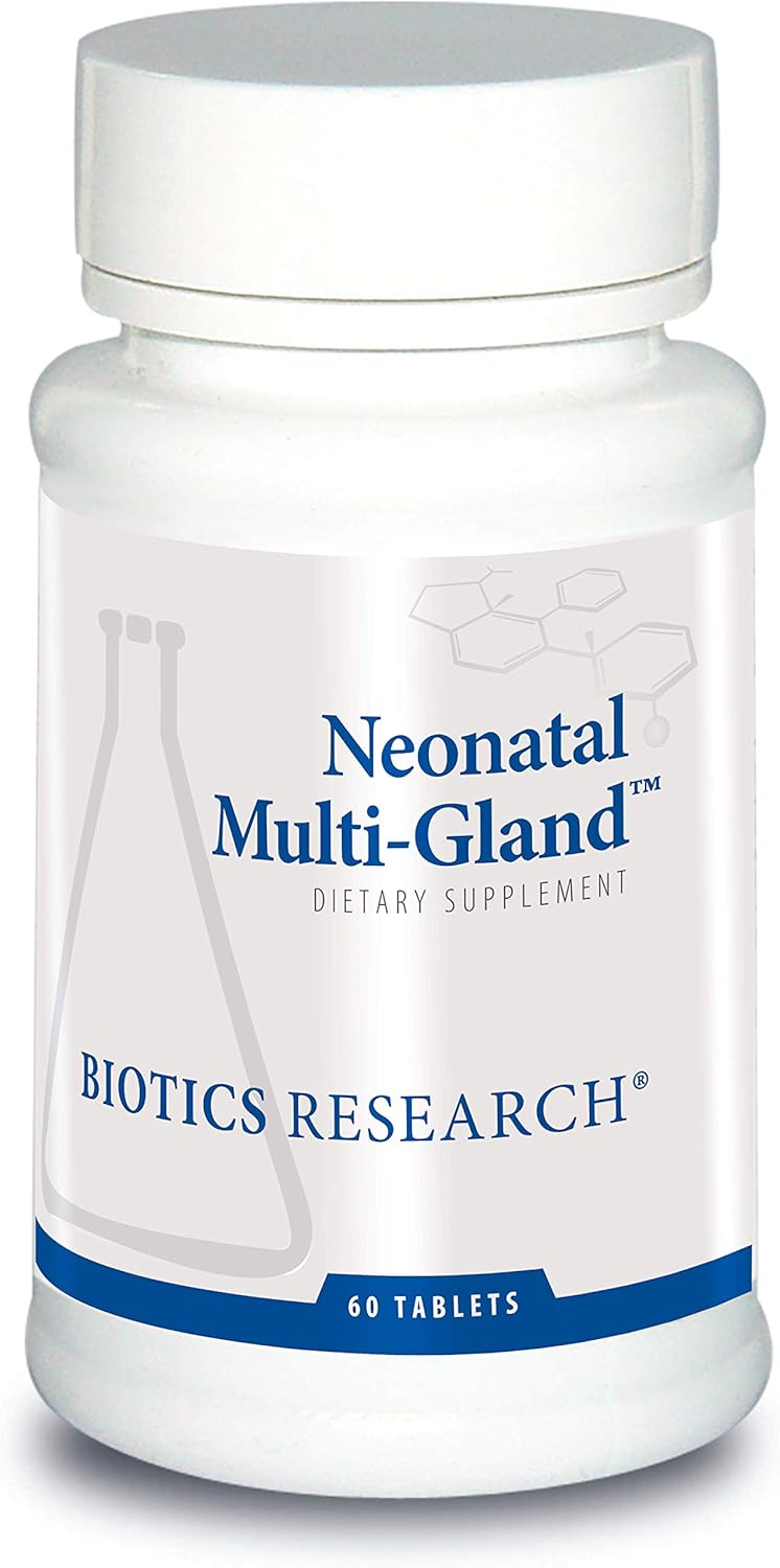 Biotics Research Neonatal Multi-Gland™ Mixed Organs And Glandular Concentrates, Broad Spectrum Therapy, Spleen, Heart, Pancreas, Kidney, Brain Liver, Adrenal, Thymus, Pituitary Or Hypothalamus 60 Tabs
