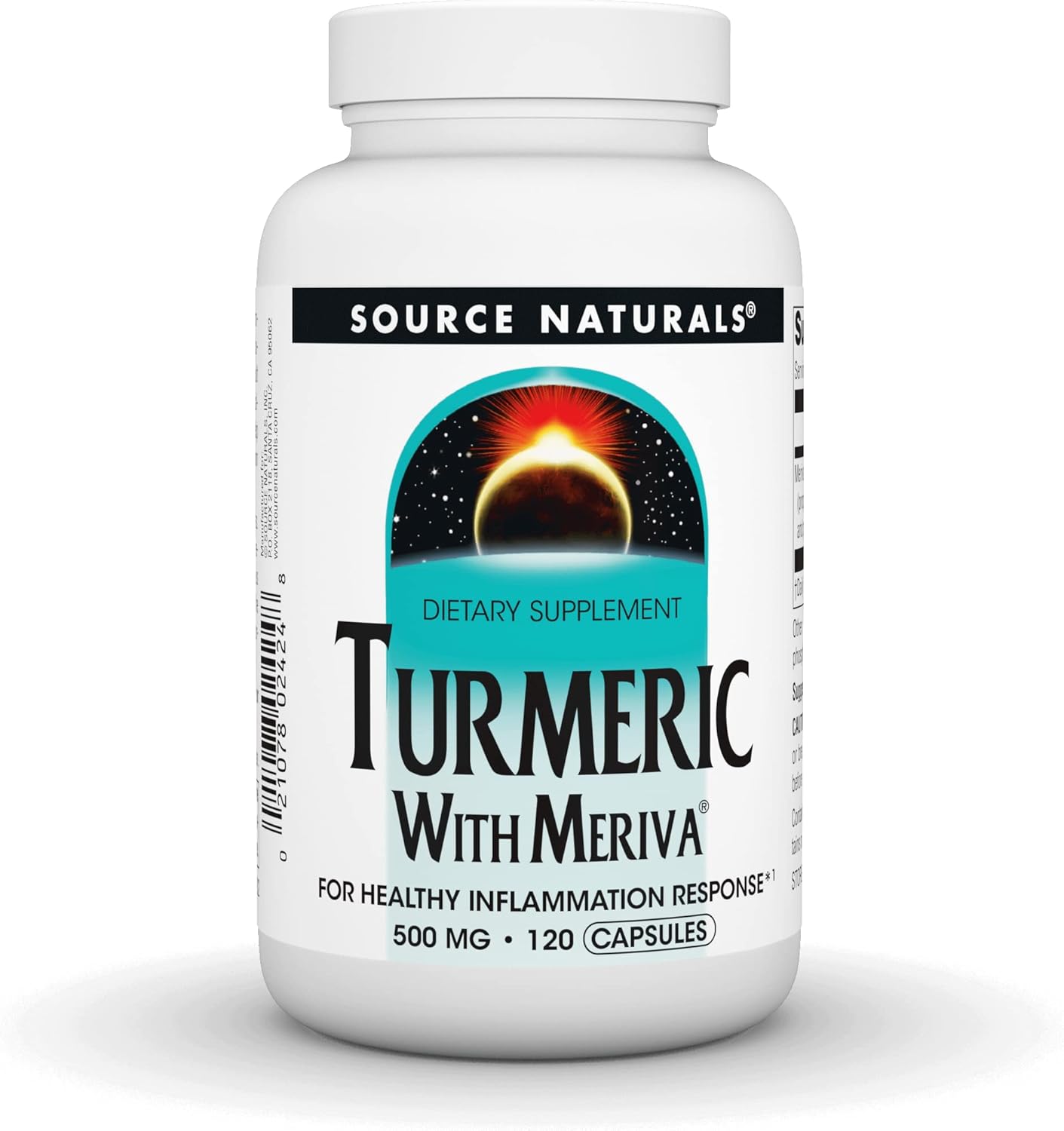 Source Naturals Turmeric with Meriva, For Healthy Inammatory Response*, 500 mg - 120 Capsules