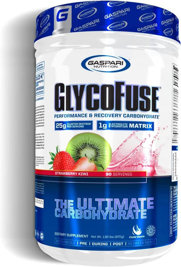 Gaspari Nutrition Glycofuse: Performance And Recovery Carbohydrate, 25G Cluster Dextrin And 1G Electrolyte And Hydration Matrix (30 Servings, Lemon Ice)