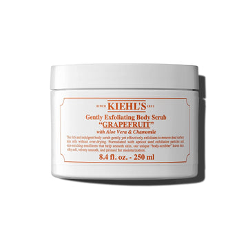 Kiehl'S Gently Exfoliating Grapefruit Body Scrub, Bath & Shower Body Polish For Smooth & Soft Skin, With Apricot Seed, Aloe & Chamomile, All Skin Types, Grapefruit Citrus Scent - 8.4 Fl Oz