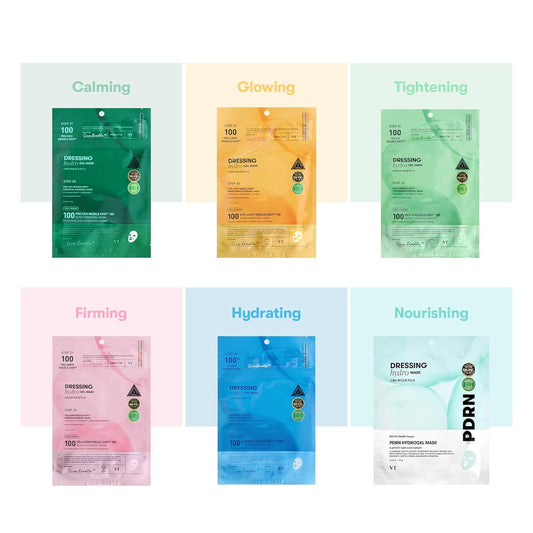 Vt Cosmetics Hydrop Reedle Shot 100Hl 2-Step Hydrogel Mask(34.5Gx4Ea), Intensive Hydrating, Exosome Hyaluronic Acid, Dewy & Glass Skin, Overnight Melting Mask, Korean Facial Mask, Valentine Gift