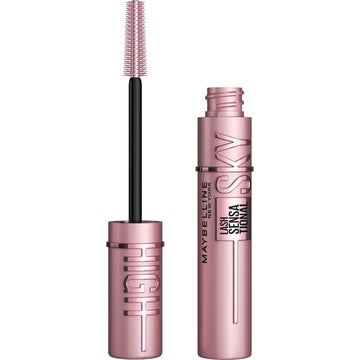 Maybelline Lash Sensational Sky High Washable Mascara Makeup, Volumizing, Lengthening, Defining, Curling, Multiplying, Buildable Formula, Very Black, 1 Count