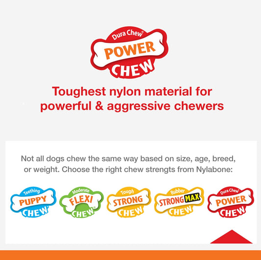 Nylabone Power Chew Ring Bone Chew Toy, Dog Toys For Aggressive Chewers, Flavor Medley, X-Small - Up To 15 Lbs