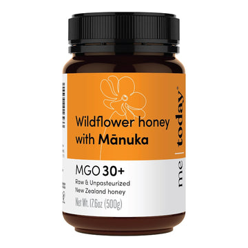 Me Today - Wildflower Honey With Manuka Mgo 30+ From New Zealand (8.8 Oz) Authentic, Raw & Unpasteurized