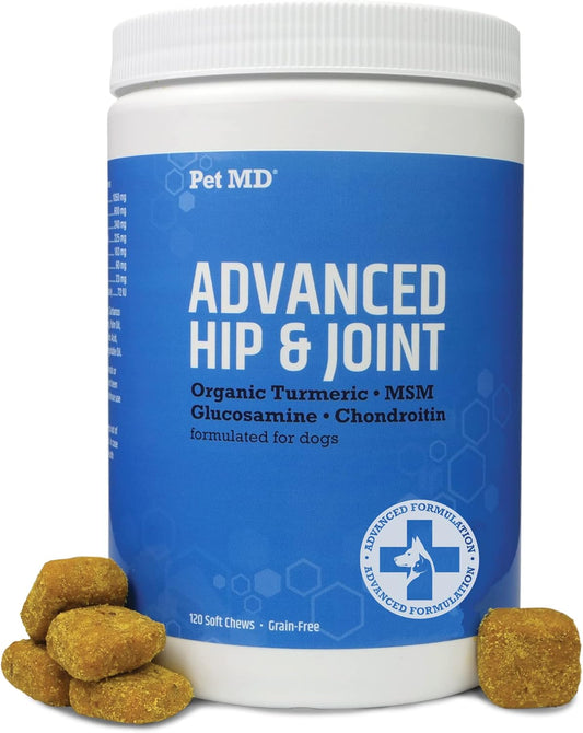 Pet Md Advanced Hip + Joint Chews & Canine Tabs Plus Advanced Multivitamins