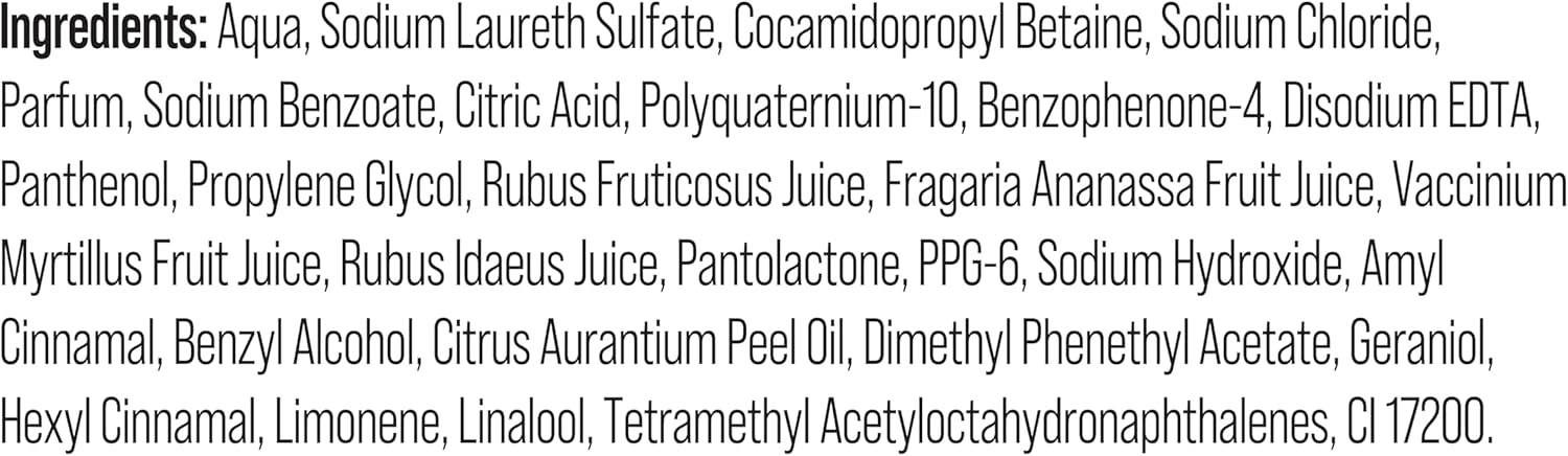 Alberto Balsam Sunkissed Raspberry Shampoo - 300Ml - 24Hr Fragrance - Pro-Vitamin B5 - All Hair Types