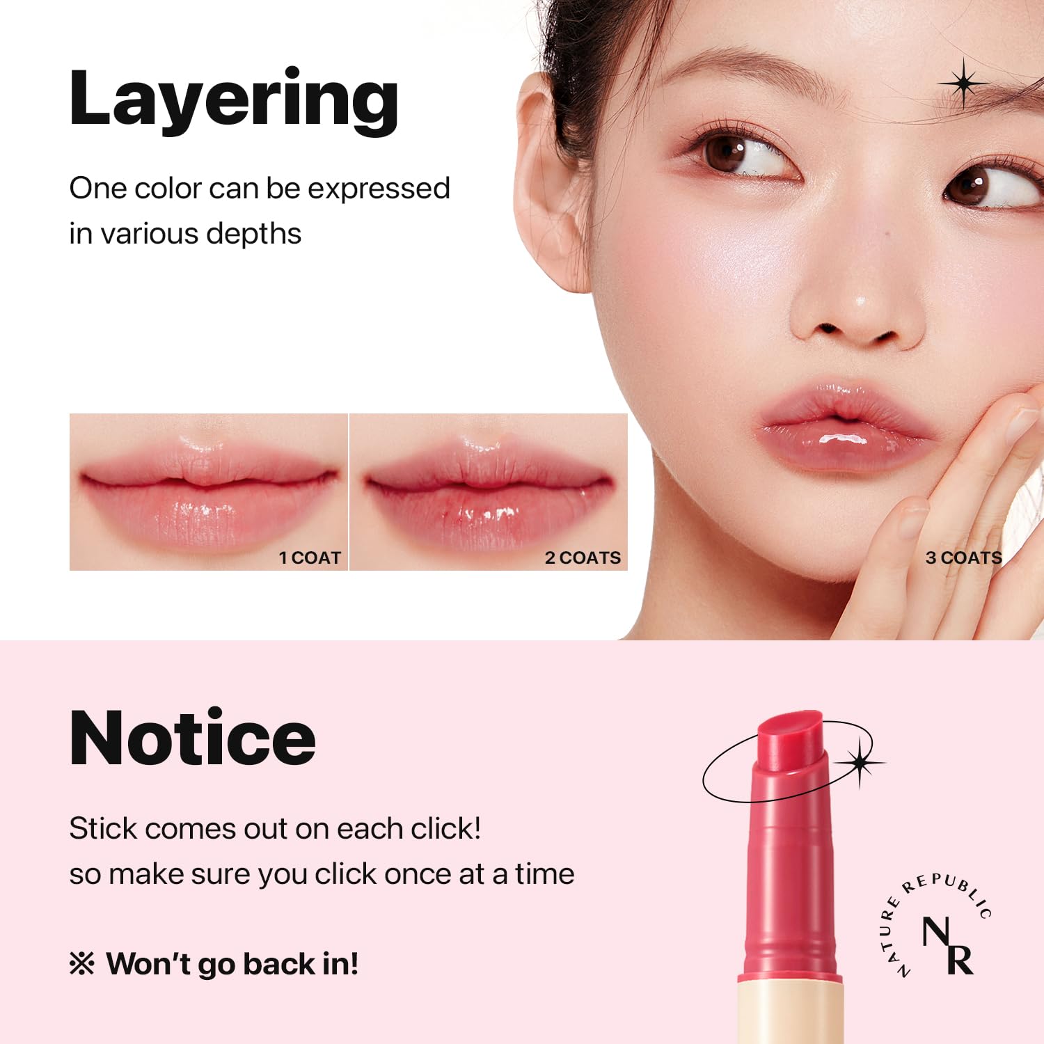 Nature Republic Honey Melting Lip (03 Berry) Soft Lip Stick, Korean Lip, Lip Gloss, Glow Lip, Glossy, Lip Balm, Lip Crayon, Jelly Gloss, Lip Pen, Tint,Valentines Day Gifts, Korean Make Up