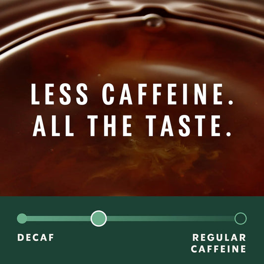 Starbucks Ground Coffee, Medium Roast Coffee, Half-Caff House Blend, 100% Arabica, 6 Bags (12 Oz Each)