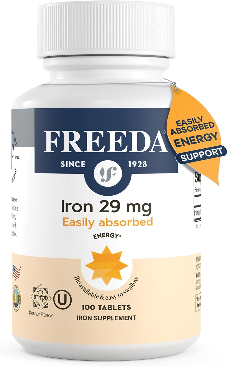 Freeda Iron Supplement - Ferrous Fumarate Iron Tablets