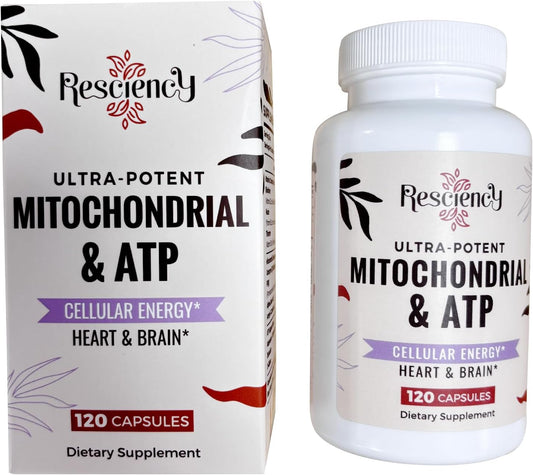 2326 Mg Mitochondrial Supplements With Atp, Vitamins, Coq10 & Pqq, More Effective Than Creatine Hmb & Nitric Oxide, Energy, Endurance, Strength, Recovery & Muscle, Organic, 360 Capsules