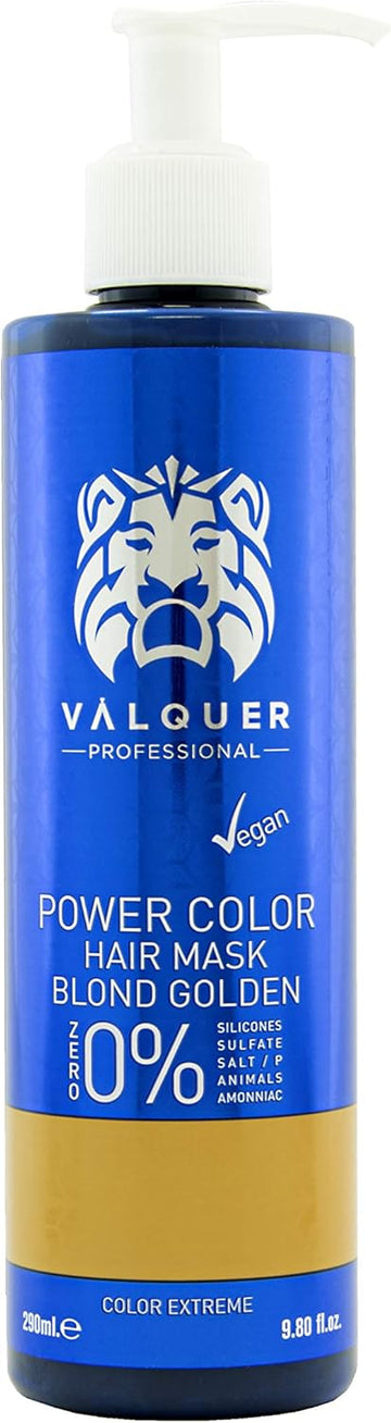 V?Quer Professional Power Colour Dyed Hair Mask - Vegan And Sulfate- (Golden Blonde) - Hair Colour Booster - 275Ml