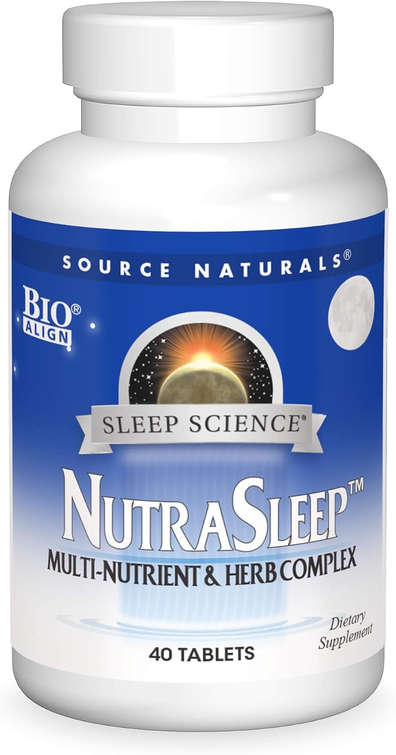 Source Naturals Sleep Science Nutrasleep - Multi-Nutrient And Herb Complex - Supports Rest And Relaxation- 40 Tablets