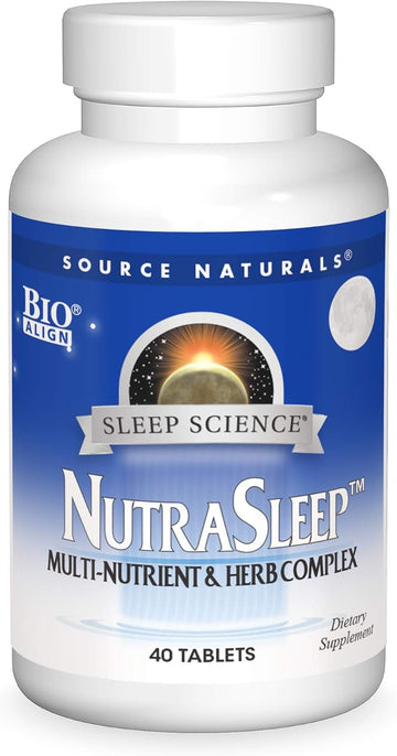 Source Naturals Sleep Science Nutrasleep - Multi-Nutrient And Herb Complex - Supports Rest And Relaxation- 40 Tablets