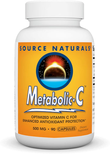 Source Naturals Metabolic C, Optimized Vitamin C For Enhanced Antioxidant Protection*, 500 Mg - 90 Capsules