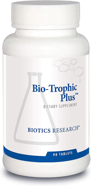 Biotics Research Bio Trophic Plus Food Form Comprehensive Multivitamin Mineral, Glandular Support, Organic Beet Concentrate, Citrus Bioflavonoids, Sod, Catalase, 90 Tabs