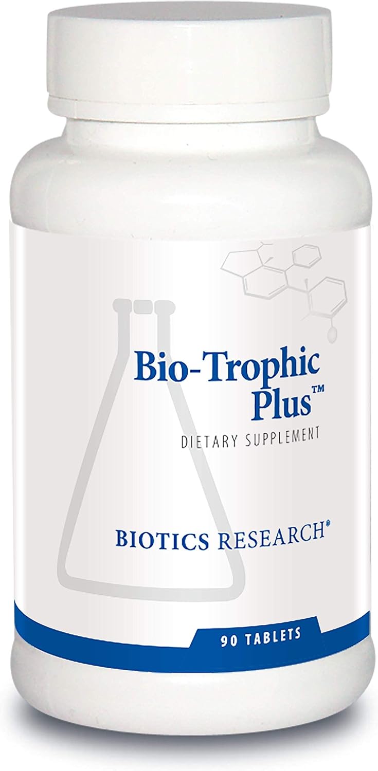 Biotics Research Bio Trophic Plus Food Form Comprehensive Multivitamin Mineral, Glandular Support, Organic Beet Concentrate, Citrus Bioflavonoids, Sod, Catalase. 90 Tabs