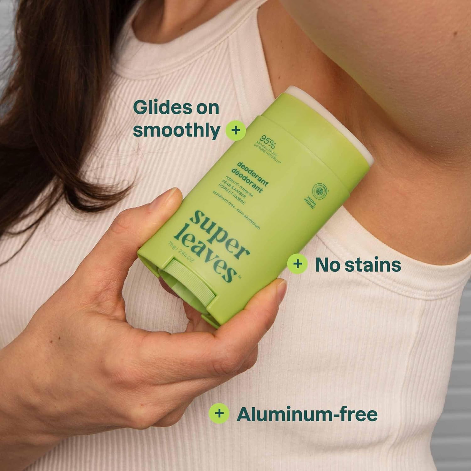 Attitude Aluminum Free Deodorant, Natural Origin Ingredients, Ewg Verified, Odor Control With Baking Soda, Twist & Glide, Dermatologically Tested, Vegan, Pear & Amber, 2.64 Oz : Beauty & Personal Care