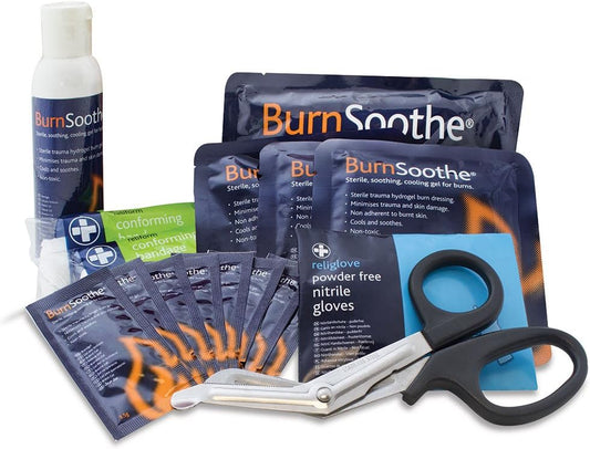 Reliance Medical Burn First Aid Kit Refill, Medical Safety First Aid Supplies, First Aid Kit Refill Pack, Sterile Soothing Cooling Gel Essentials Burning Kit, Contains Gloves, Gel, Conforming Bandage : Amazon.co.uk: Health & Personal Care