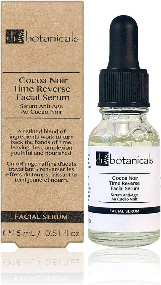Dr Botanicals Time Reverse Facial Serum 15Ml - Illuminate Your Skin With White Coco Noir Elixir - Achieve Timeless Beauty, Powerful Anti-Aging Formula