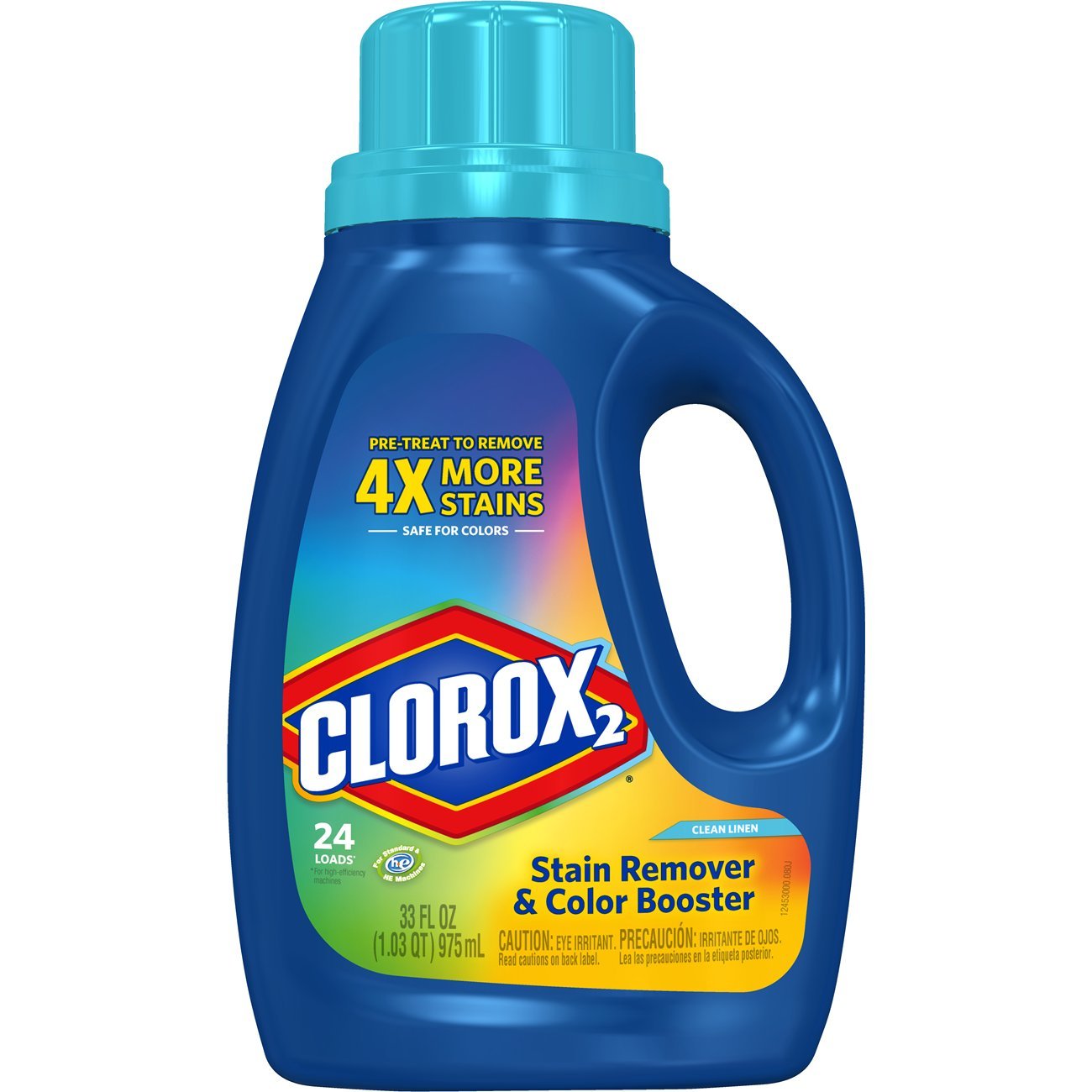 Clorox 2 Laundry Stain Remover and Color Booster, Clean Linen, 33 Ounce Bottle