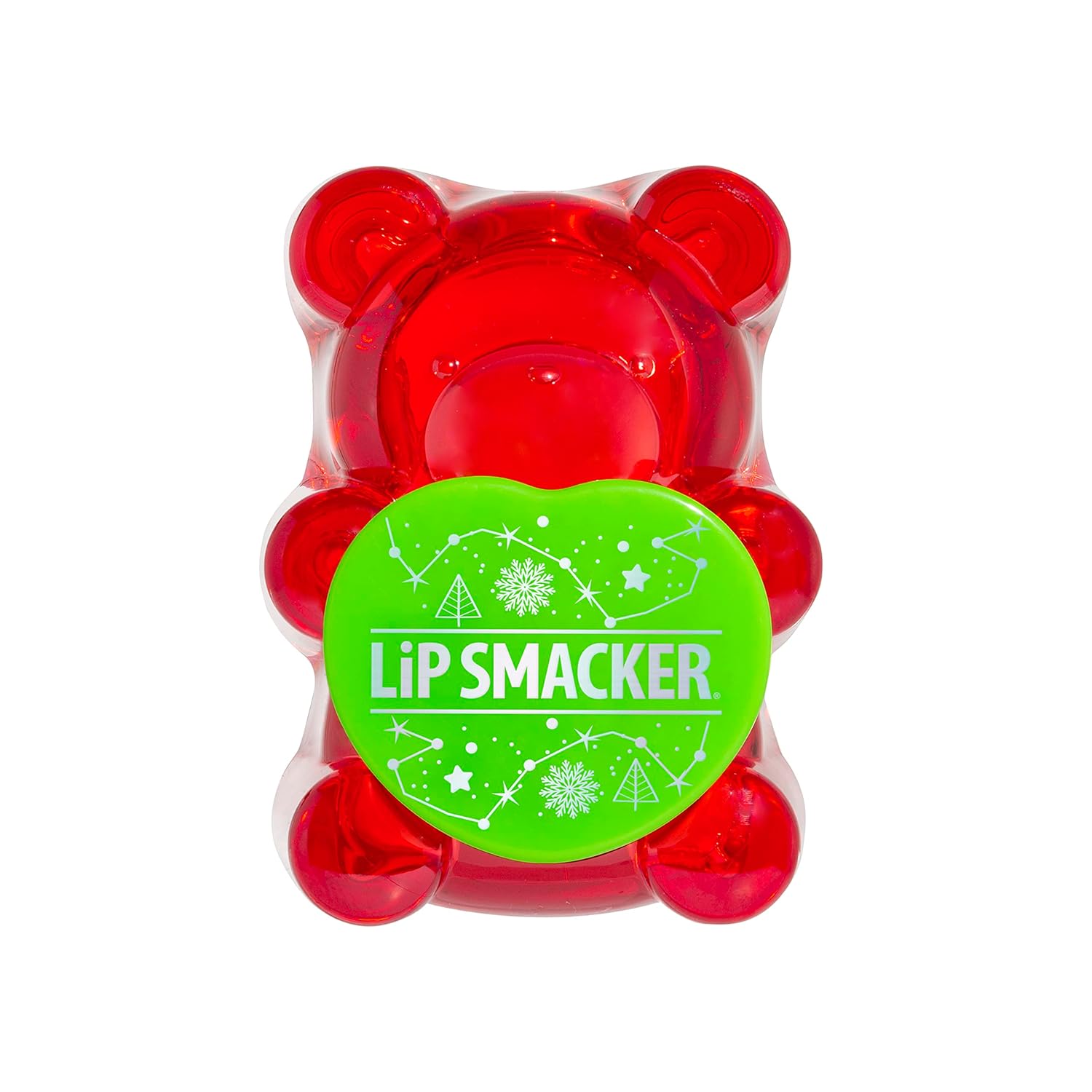 Lip Smacker Holiday Sugar Bear Flavored Lip Balm Candy Cane Red Stocking Stuffer : Beauty & Personal Care