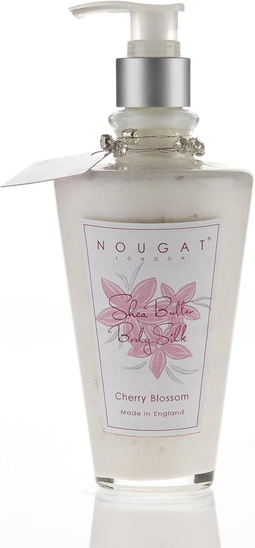 Nougat London Limited Shea Butter Body Silk Glass Decanter Cherry Blossom 250Ml